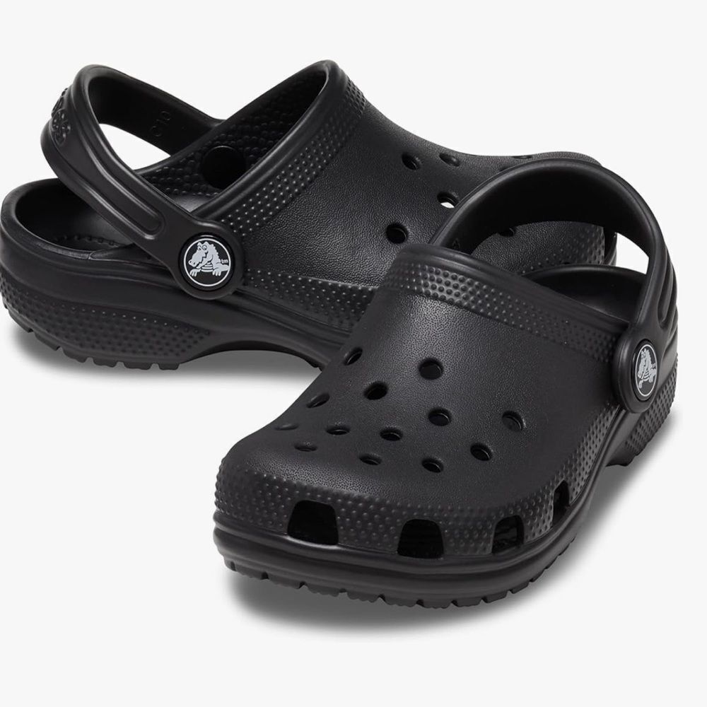 CROCS INFANT BLACK WORN ONCE 4C